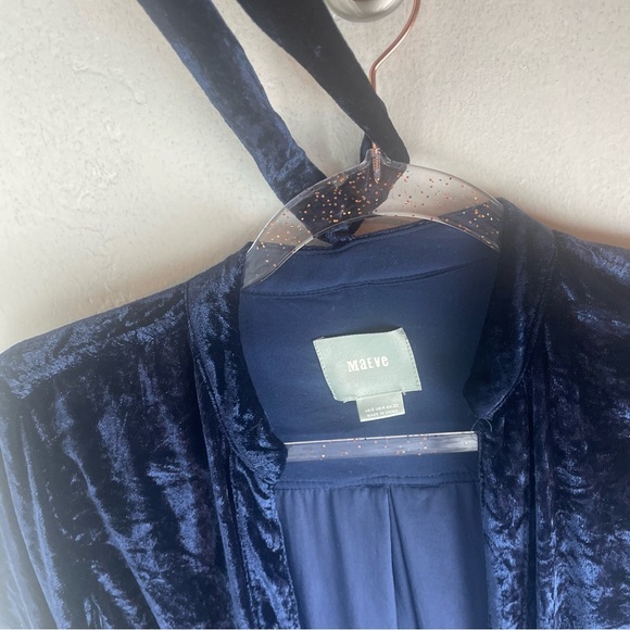 Mauve velvet button front blouse - Picture 3 of 14